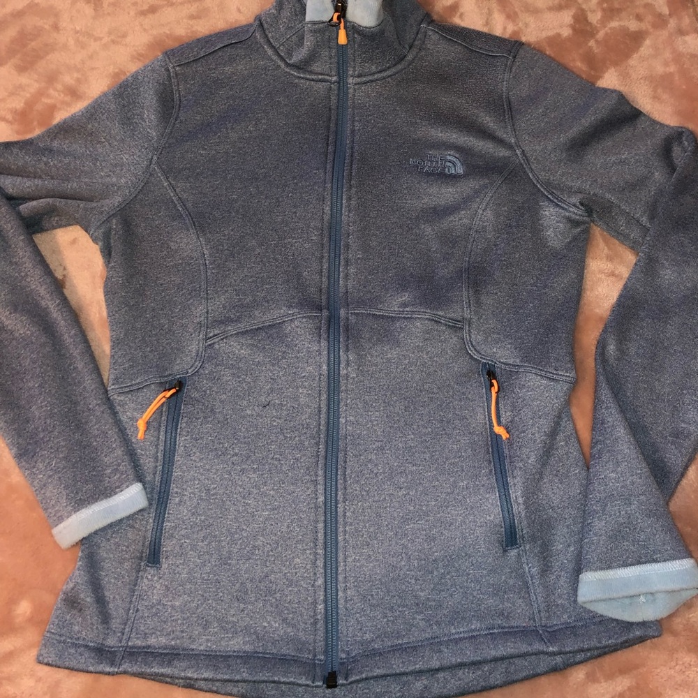 NORTH FACE Blue Lightweight Fleece Zip Up Jacket